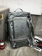 Men Oxford Fashion Wear-Resistant Multifunction Letter Pattern Solid Color Backpack Shoulder Bag - Dark Gray