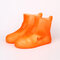 Silicone Shoe Cover Outdoor Home Waterproof And Dustproof Cover Rain Boot - Orange
