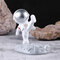 1Pc Criatividade Escultura Astronauta Astronauta Modelo Home Resina Artesanato Mesa Decoração - #2