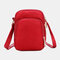 Women 3 Layer Waterproof Phone Bag Crossbody Bag - Red