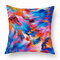 INS Style Abstract Colored Printed Short Plush Cushion Cover Home Art Decor Sofa Throw Pillow Cover - #3