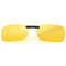 Mens Womens Driver Light Polarized Sunglasses Clip Myopia Glasses Sunglasses clip - Yellow