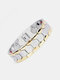 Trendy Luxury Detachable Magnet Hexagon Shape Alloy Bracelets - Gold & Silver