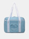 Sweet Oxford Heart-shaped Love Transparent Shoulder Bag Waterproof Wearable Comfy Handle Travel Bag With Coin Bag - Light Blue