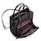 Women Solid Multifunction Handbag Work Crossbody Bag - Black