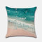 Beach Pillowcase Car Beach Coconut Palm Digital Printed Linen Without Core - #1