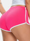 Stretch Tight Fitting Yoga Running Workout Shorts Activewear for Women - Pink