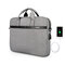 USB Travel Laptop Bag Waterproof Messenger Bag Shoulder Bag for Men And Women - Grey