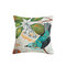 Cotone Lino Colorful Fodera per cuscino con uccelli dipinti Fodera per cuscino decorativa per auto - #4