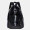 Women Waterproof Large Capacity Solid Casual Backpack - Black