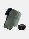 Men Cotton Dacron Plush Metal Badge Solid Windproof Thicken Ear Protection Cold-proof Trapper Hat - #09