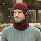 Men's Knitted Hat With Velvet Padded Wool Beanie Hat - #04