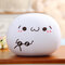 Cute Decorative Throw Pillow for Home Office Sofa Stuffed Toys Back Cushion White Kaomoji - #7