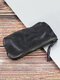 Men Retro Genuine Leather Old Coin Purse Wallet - Gray