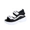 Seasonal Sponge Cake With Color Matching Casual Sandals Female Mesh Breathable Student Women's Shoes Sandals - Black