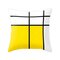 Funda de almohada de felpa geométrica minimalista de piña amarilla, funda de cojín para decoración artística de sofá para el hogar - #3