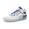 Men Breathable Splicing High Top Stylish Casual Skate Shoes - White