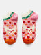 Women Various Cartoon Pattern Lovely Cotton Breathable Socks - Beige Socks Mouth