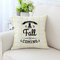 American Style Ahornblatt Muster Twill Stoff Leinen Baumwolle Kissenbezug Home Sofa Car Office - #8