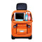 8 Stile Leder Wasserdichte Auto Aufbewahrungstasche Multifunktions-Hängetasche Autositz Aufbewahrungsbehälter Klappbarer Esstisch - Orange