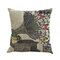 1 PC Romantic Beautiful Throw Pillow Cover Butterflies Cotton Linen Cushion Cover Pillowcase - #4