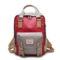 Women Canvas Casual Patchwork Large Capacity Backpack - Grey