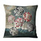 Nordic Retro Flower Tulip Linen Pillow Case Home Fabric Sofa Cushion Cover - #4