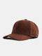 Unisex Corduroy Letter Pattern Embroidery All-match Warmth Baseball Cap - Coffee