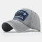 Fashion Embroidery Hats Baseball Cap Cotton Hat - Gray