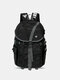 Men Casual Oxford Multipockets Waterproof Large Capacity Backpack - Black