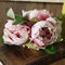 Simulation Peony Artificial Colorful Flower Wedding Party Home Cafe Decorations - Light Pink