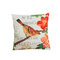 Cotone Lino Colorful Fodera per cuscino con uccelli dipinti Fodera per cuscino decorativa per auto - #1
