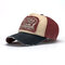 Unisex Patch Colorblock Cap Washable Old Baseball Cap Breathable Cotton Sun Hat - #04