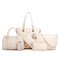 Women PU Leather Embossing  6PCS Handbag Shoulder Bag - Daling Gemei