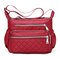 Nylon Women Multi-pocket Casual Shoulder Bags Crossbody Bags - Red wine