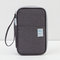 Women Nylon Portable Boarding Bag Passport Clutch Bag  - Dark Gray