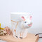 Caneca de cerâmica 3D Cartoon Animals Design Copo de café durável - #12