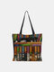 Women Canvas Cute Cartoon Oil Painting Cat Printing Waterproof Shopping Bag Shoulder Bag Handbag Tote - #04