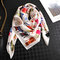 Women Pattern Breathable Square Professional Casual Scarf - Large square scarf - cat white