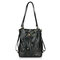 Women Casual Floral Print Crossbody Bag Ladies Elegant Shoulder Bag Travel Backapck - Black