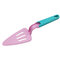 27.5*7.7*7cm Pushable Cake Scoops Mobile Cheese Pizza Removable Reassemble Shovel - Pink&Blue