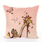 Fairy tales Flower Style Printed Pillow Cover Butterfly Girls Pillow Case house Bed Hotel Decorative - #5