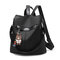 Multi-function anti theft Backpack Shoulder Bag For Women - Black