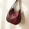 Women Multi-layer Casual Shoulder Bag Quilt Solid Handbag - Red