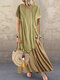 Bohemian Lace Patchwork Summer Plus Size Maxi Dress - Yellow
