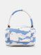 Women's PU Cloud Crossbody Bag Small Fashion Graffiti Ins Portable One Shoulder Crossbody Small bag - #02