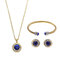 JASSY® Luxury 12 Months Birthstone Jewelry Set Lucky Zodiac Birthday Gemstone Best Gift for Women - September