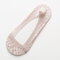 Women Summer Lace No Show Socks Elastic Breathable Liner Shallow Low Cut Nylon Socks - Pink