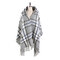 Women Winter Warm Tartan Cashmere Scarf New Designer Plaid Hood Hat Scarf Shawls Scarves Wraps - #02