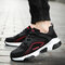Men Breathable Casual Large Size Sports Shoes - Red